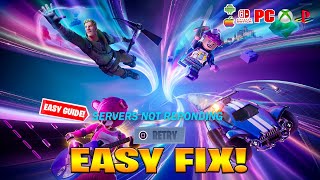 Why Fortnite Servers Is Down Log in How to fix Fortnite Update Servers Down Offline Chapter 5 [upl. by Philemol]