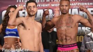 Josesito Lopez vs Todd Manuel Weigh in Face Off  Mares vs Cuellar Card [upl. by Nanis4]