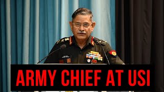 Indian Army Chief Gen Upendra Dwivedi Delivers Col Pyara Lal Memorial Lecture At USI [upl. by Naamann]