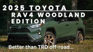 2025 Toyota RAV4 woodland edition  lifted skid plates and unique interior [upl. by Attezi518]