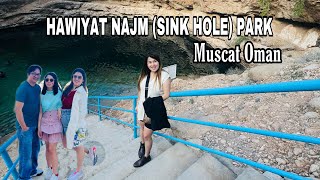 MUSCAT HAWIYAT NAJM SINK HOLE PARK OMAN  TRAVEL VLOG  JUDITH MIXED VLOG [upl. by Copland]