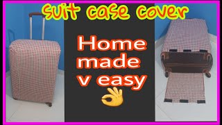 suit case cover cutting and stitching tutorial  Zaibun ali vlog [upl. by Nerrej258]