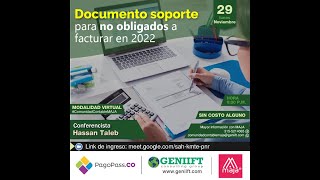 DOCUMENTO SOPORTE PARA NO OBLIGADOS A FACTURAR EN 2022 [upl. by Ethelyn68]