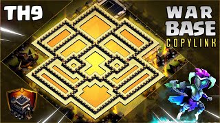 NEW STRONGEST WAR BASE Town Hall 9 TH9 ANTI 3 STAR Copylink 2024 Clash of Clans 1080 [upl. by Leno]