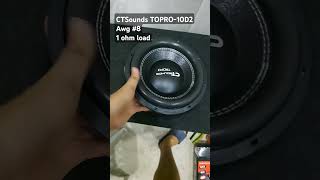 CTSounds TOPRO10D2 Subwoofer bassboosted lowbass caraudio speaker audiophile shorts fyp [upl. by Vasileior]