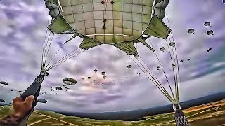 82nd Airborne Paratrooper Jump • 1st Person PointOfView [upl. by Chabot]