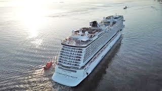 Boxenstopp auf der Norwegian Bliss Neues Luxuskreuzfahrtschiff lockt mit Kartbahn an Bord [upl. by Perreault]