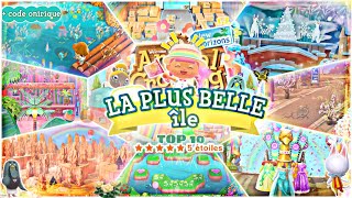 LA PLUS BELLE ÎLE D’ANIMAL CROSSING NEW HORIZONS  TOP 10 [upl. by Ahsac]