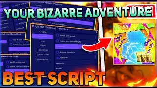 Your Bizarre Adventure Script GUI  Hack Auto Farm Get Item Stand Farm And More PASTEBIN 2024 [upl. by Hayotal]