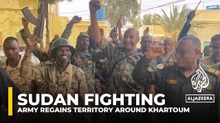 War in Sudan Army regains territory around Khartoum [upl. by Reldnahc]