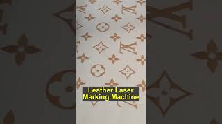 Leather Laser Burning Customize Classic Patterns with Precisionlasermarking laserengraving laser [upl. by Suixela]