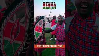 KENYA dancing team wins OOREDOO MARATHON 2023 short [upl. by Swetiana]