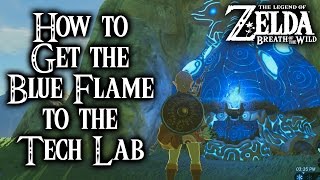 Breath of the Wild  How to get the Blue Flame to the Hateno Tech Lab Legend of Zelda [upl. by Lurette]