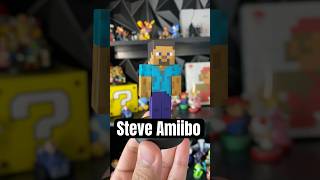 Celebrating 10 years of Amiibo with Steve nintendo amiibo minecraft minecraftshorts collection [upl. by Fasta133]