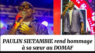 Paulin Sietambie chante pour sa sœur décédée au Douala music art festival [upl. by Avilys]