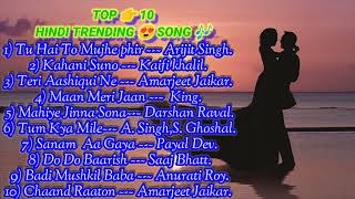 TOP 10 Hindi Trending Song 2023 [upl. by Annauqahs]