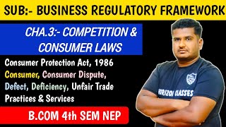 37 Consumer Protection Act 1986 Introduction For BCom 4th Sem NEP Syllabus  Competition amp Consu [upl. by Cletis]