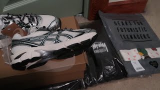 ASICS X KITH GT2160 CREAM SCARAB HUMAN MADE X KEIKO SOOTOME STUSSY HAWAII HOOD UNBOXINGREVIEW [upl. by Zobe703]