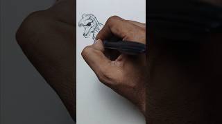 TRex drawing drawing art trending viral shorts [upl. by Ahseki]