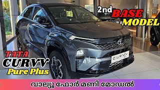 2024 Tata Curvv Pure Plus S Variant Malayalam Review l Tata curvv 2nd Base Model Review l Sanu Vlogs [upl. by Weyermann910]