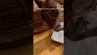 The BEST chocolate cake recipe cake dessert short [upl. by Ecnadnac487]