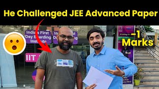 Challenged JEE Advanced Paper😮  NMS Sir from Kota saved 1 Marks Must Watch🔥 [upl. by Navy]