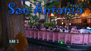 San Antonio  Day 3 of our trip Boudros for Dinner Shuttle boat and wheelchair access [upl. by Aurelio]