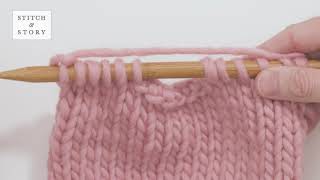 HOW TO CAST OFF STITCHES IN THE MIDDLE OF A ROW  KNITTING TUTORIAL [upl. by Hpesojnhoj]