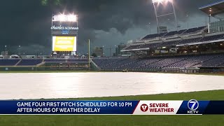 Weather Delays CWS Game [upl. by Ahtrim410]