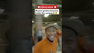 Kebakaran di pabrik malah seneng  funnyvideo [upl. by Littlejohn985]