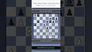 Vantika Agrawal vs Dronavalli Harika Tata Steel Chess India 2024 Round 5 ½½ [upl. by Nylesoj]