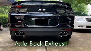 2021 Camaro SS  Kooks 3 in Axle Back Exhaust [upl. by Hairim]