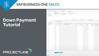 SAP Business One Down Payment Tutorial [upl. by Cypro36]