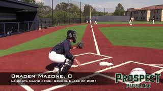 Braden Mazone Prospect Video C La Costa Canyon High School Class of 2021 [upl. by Nathaniel483]