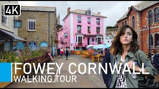 Fowey Cornwall UK  4k Walking Tour [upl. by Assirt499]