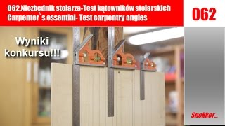 062 Niezbędnik stolarzaTest kątowników stolarskich Carpenters essential Test carpentry angles [upl. by Landis]