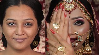 Bridal Makeup step by step Done by Live star beauty Parlor Bogura Part 2 [upl. by Nnaeitak]