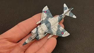 Harrier GR1 RAF 1144 Plastic aircraft model build review [upl. by Nameloc]