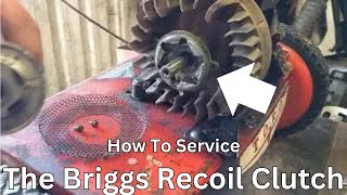 How to service a Briggs and Stratton recoil starter clutch [upl. by Ardnoed]