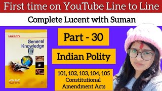 101st  105th Constitutional Amendment Acts Lucent  Lucent Gk polity  Indian constitution Lucent [upl. by Ellett427]