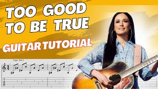 Too Good To Be True Kacey Musgraves Guitar Tutorial [upl. by Hsu]