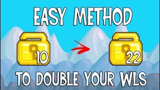 10 WLS TO 22 WLS EASY PROFIT  PROOF  Growtopia [upl. by Warford]