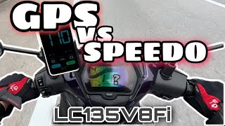 LC135 V8 GPS VS SPEEDOMETER  BEZA SANGAT KE  LCV8 TOPSPEED STANDARD PUN SENANG2 120KMH [upl. by Viridi701]