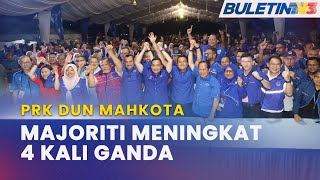 PRK DUN MAHKOTA  BN Menang Dengan Majoriti Besar [upl. by Annasor]