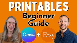 Make Money Selling Printables on Etsy  BEGINNER GUIDE [upl. by Fitz]