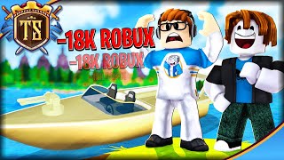 FAN FIK MIG TIL AT BRUGE 18K ROBUX  Sharkbite  Dansk Roblox med TortenSkjold [upl. by Yuhas]