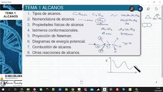 TEMA 1 ALCANOS  TEMARIO [upl. by Ophelia]