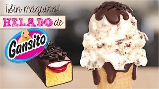 HELADO DE GANSITO SÚPER FÁCIL SIN MÁQUINA  DACOSTAS BAKERY [upl. by Adnamma201]