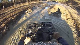 Arctic Cat 400 4x4 TBX in the mud [upl. by Nakre]