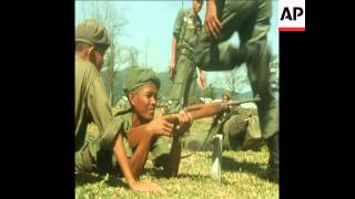 synd 25770 CAMBODIAN TROOPS UNDERTAKE TRAINING IN SOUTH VIETNAM [upl. by Koffman767]